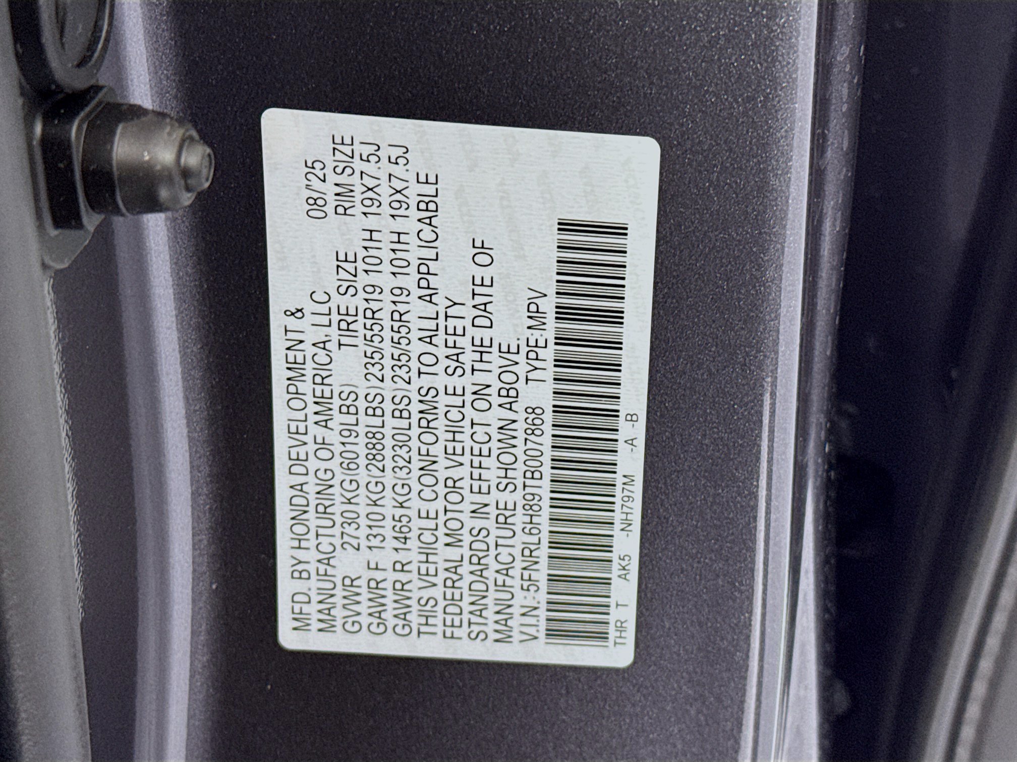 New 2026 Honda Odyssey Touring image 35