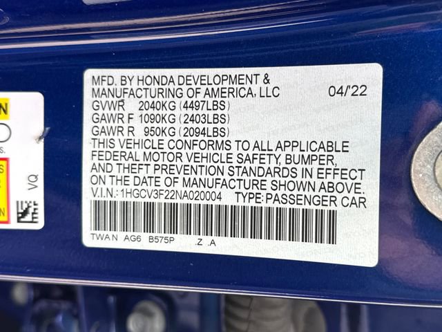 Used 2022 Honda Accord Sport image 22