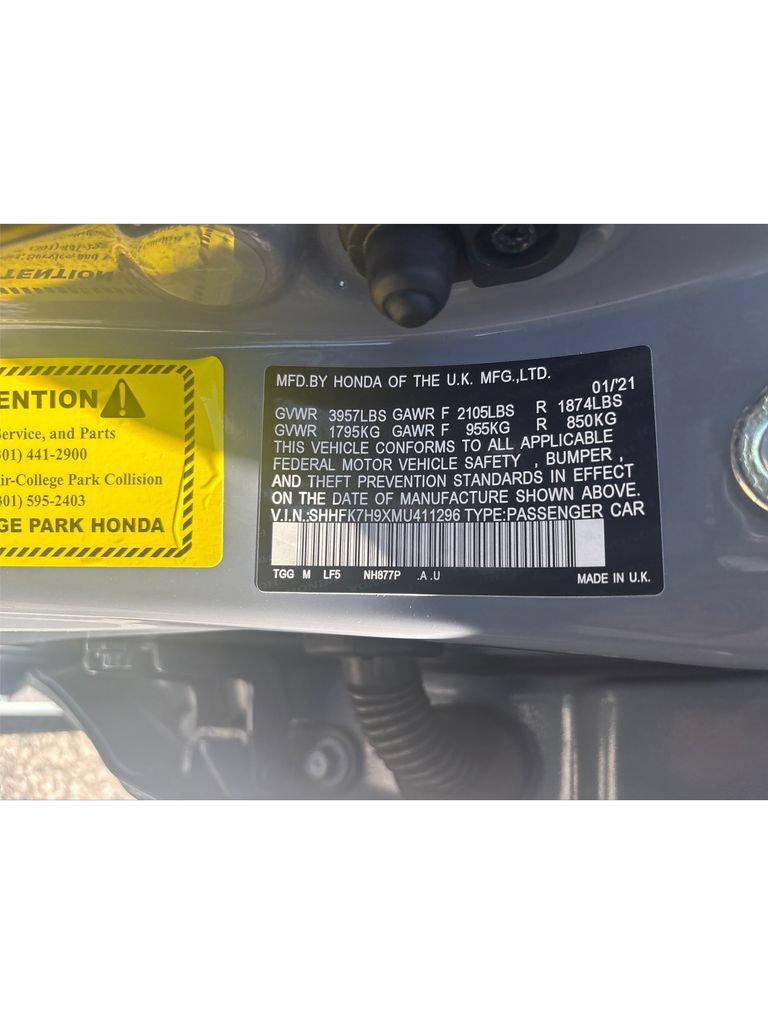 Used 2021 Honda Civic Sport Touring image 23