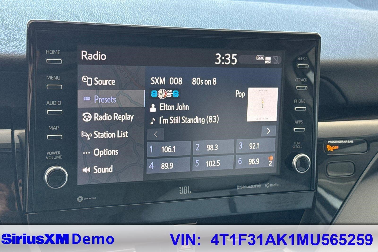 Used 2021 Toyota Camry XLE w/ Navigation Upgrade Package FWD image 36