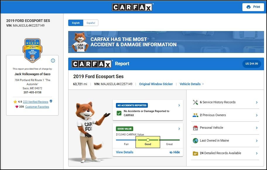 Used 2019 Ford EcoSport SES AWD/4WD image 11