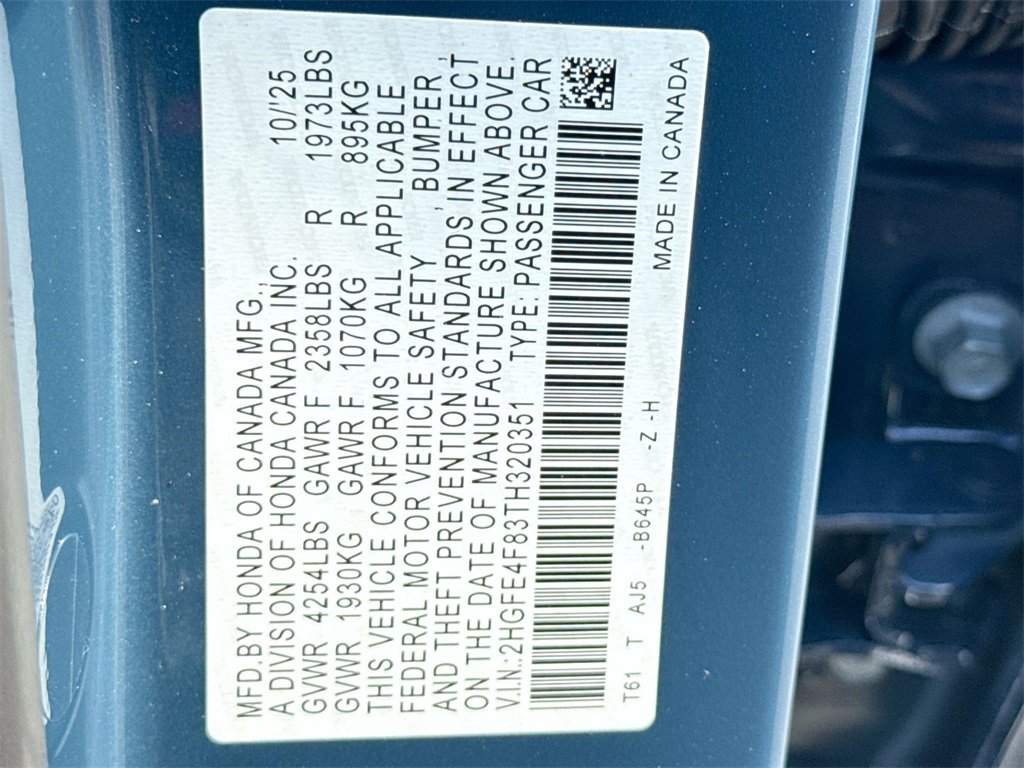 New 2026 Honda Civic Sport Touring image 27