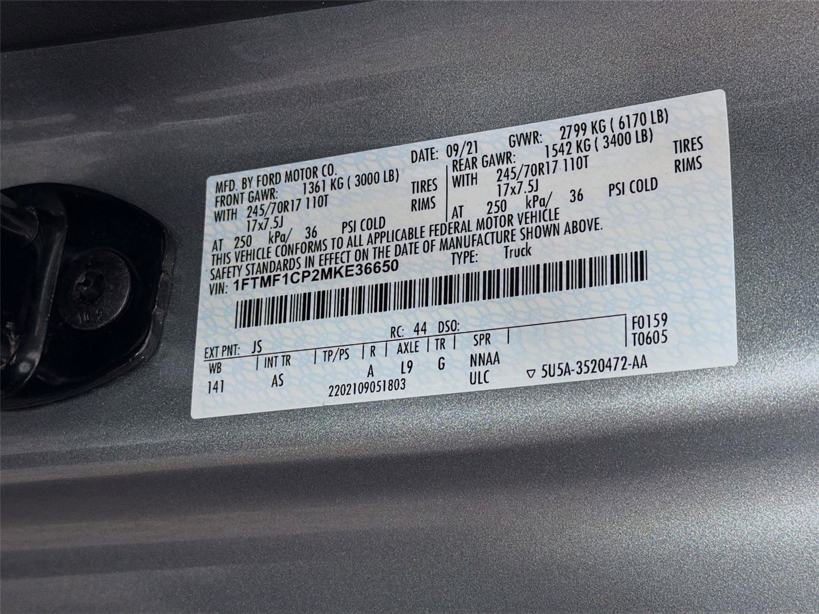 Used 2021 Ford F150 XL w/ Trailer Tow Package image 25