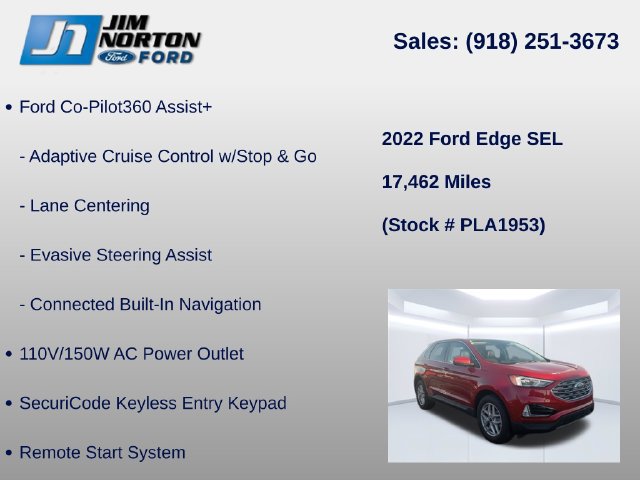Certified 2022 Ford Edge SEL w/ Convenience Package AWD/4WD image 15