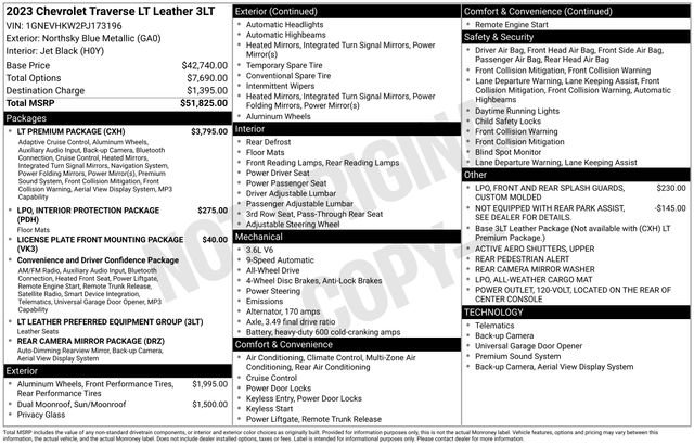 Certified 2023 Chevrolet Traverse LT w/ LT Premium Package image 19