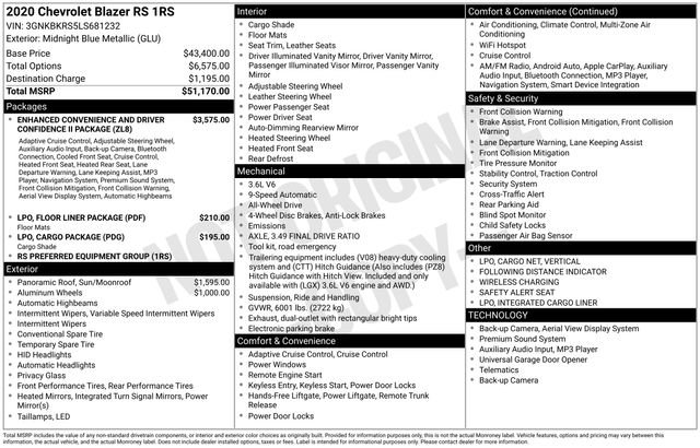 Used 2020 Chevrolet Blazer RS image 34