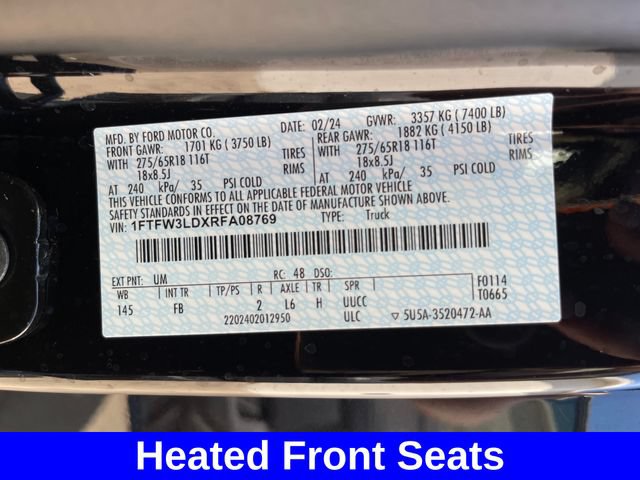 Used 2024 Ford F150 XLT w/ Equipment Group 302A MID AWD/4WD image 26