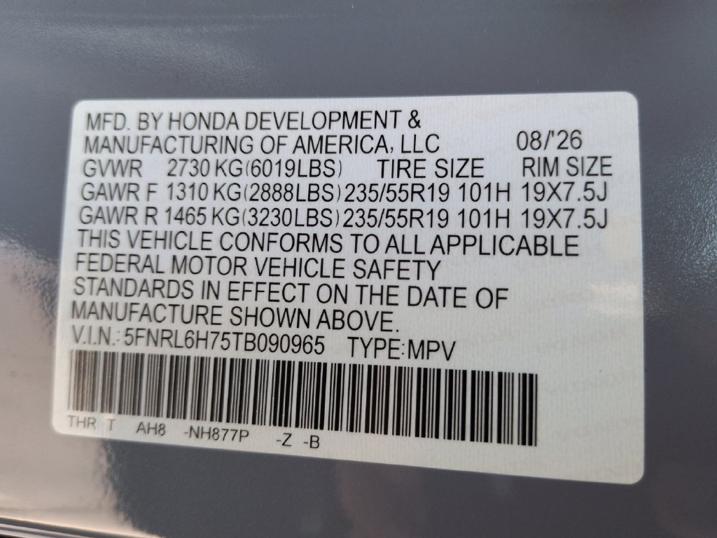 New 2026 Honda Odyssey Sport-L image 34