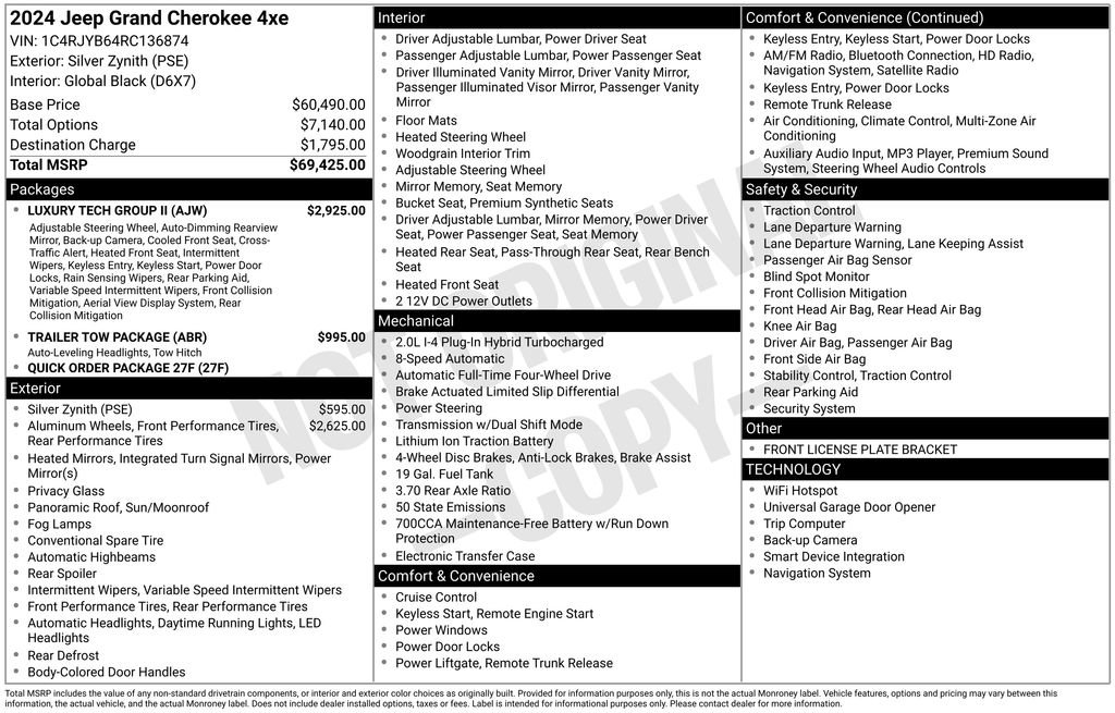 New 2024 Jeep Grand Cherokee Limited 4xe w/ Luxury Tech Group II image 6