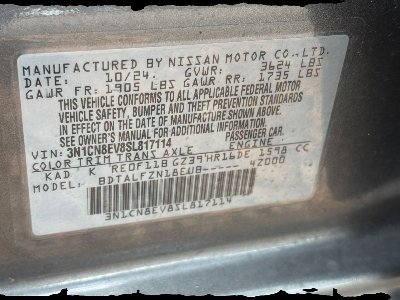 Used 2025 Nissan Versa SV FWD image 28