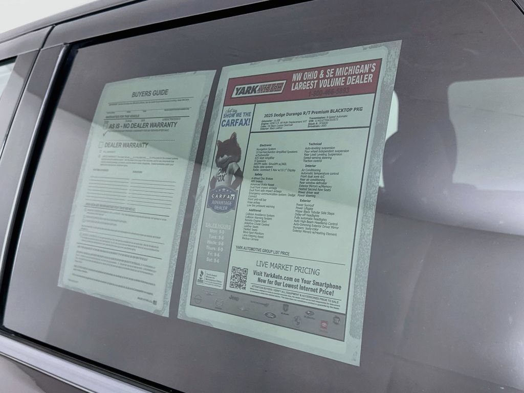 Certified 2025 Dodge Durango R/T AWD/4WD image 16