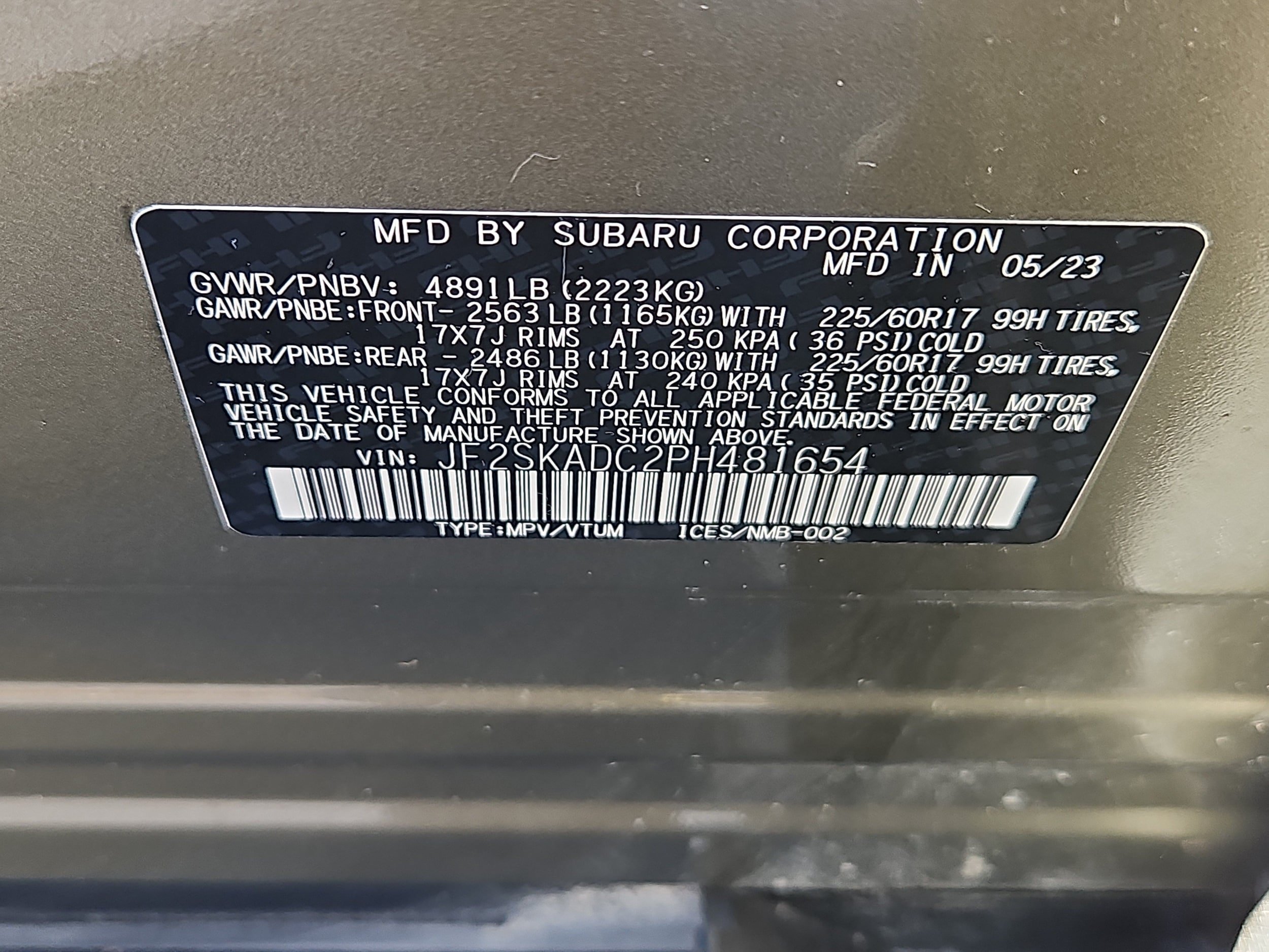 Certified 2023 Subaru Forester Premium AWD/4WD image 7