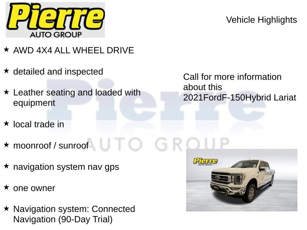 Used 2021 Ford F150 Lariat w/ Equipment Group 502A High AWD/4WD image 7