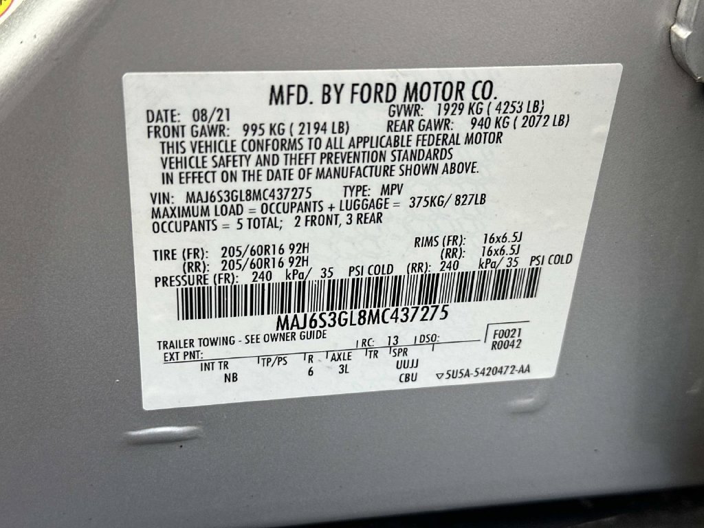 Used 2021 Ford EcoSport SE w/ SE Convenience Package AWD/4WD image 18