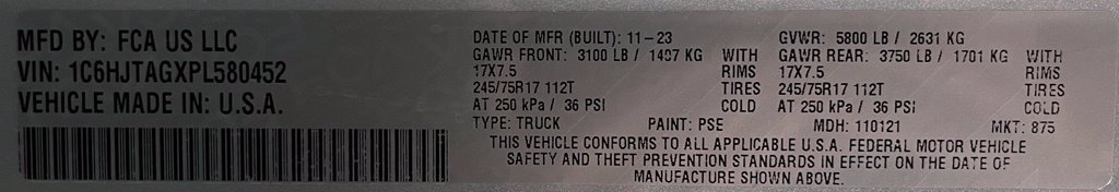 Used 2023 Jeep Gladiator Sport AWD/4WD image 63