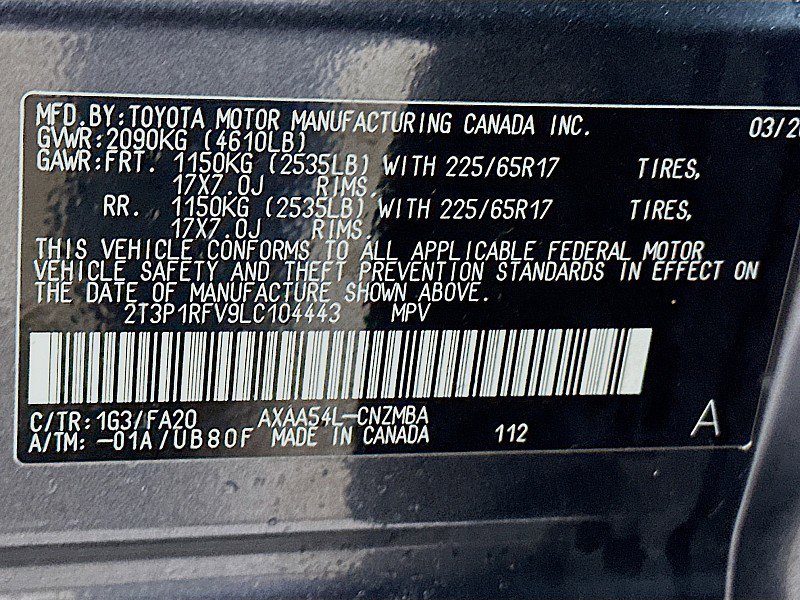 Used 2020 Toyota RAV4 XLE w/ Convenience Package image 30