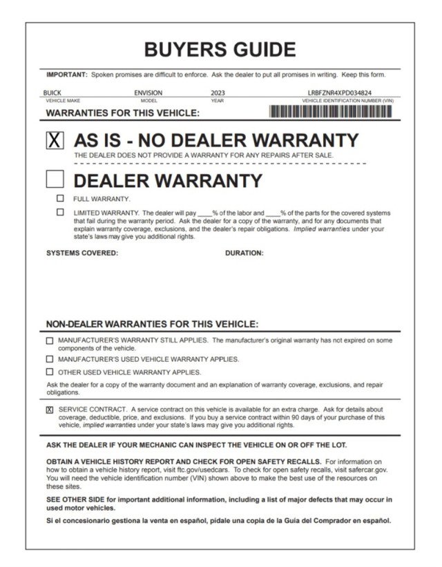 Used 2023 Buick Envision Essence w/ Sport Touring Package image 28