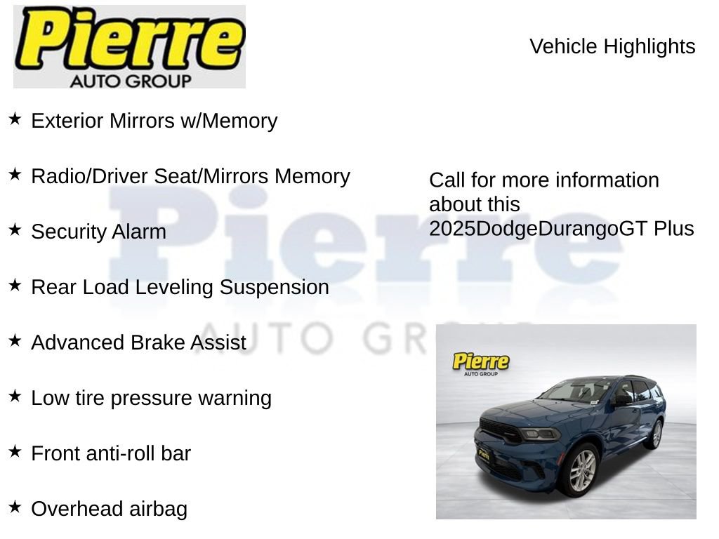 Used 2025 Dodge Durango GT AWD/4WD image 14