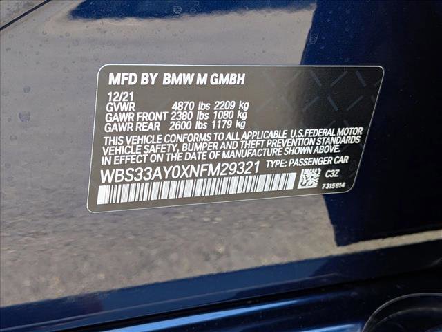 Used 2022 BMW M3 Competition w/ Executive Package RWD image 25
