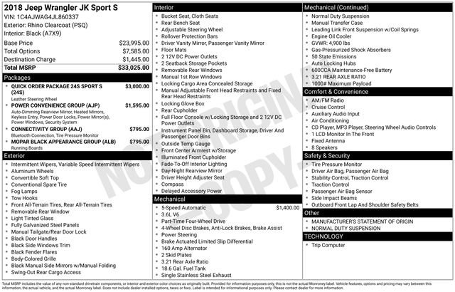 Used 2018 Jeep Wrangler Sport image 5