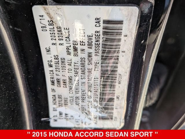 Used 2015 Honda Accord Sport image 36