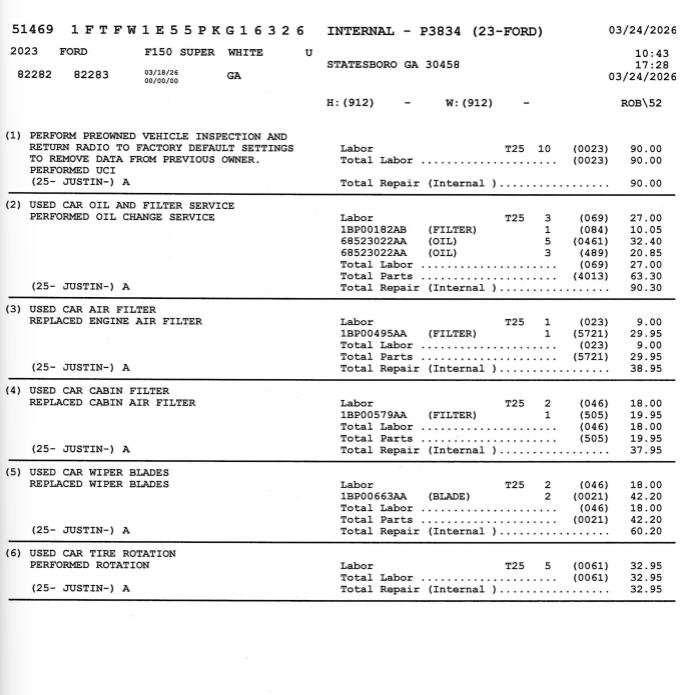 Used 2023 Ford F150 Lariat w/ FX4 Off-Road Package AWD/4WD image 68