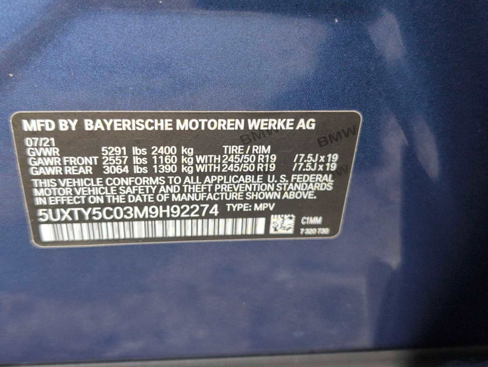 Used 2021 BMW X3 xDrive30i w/ Premium Package image 34