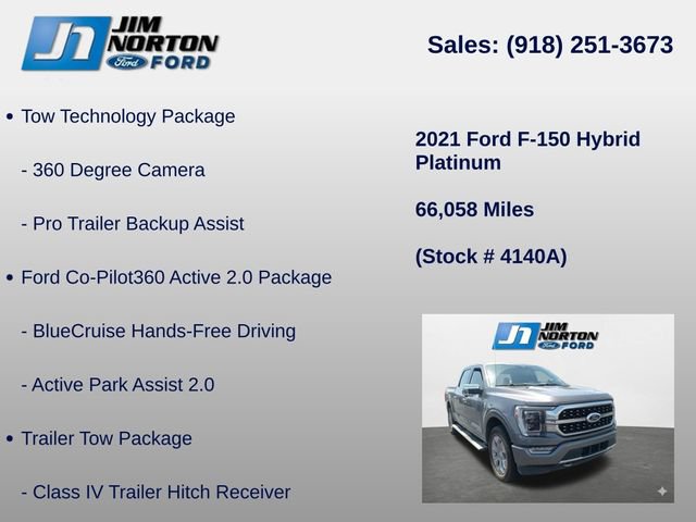 Used 2021 Ford F150 Platinum w/ Equipment Group 701A High AWD/4WD image 8