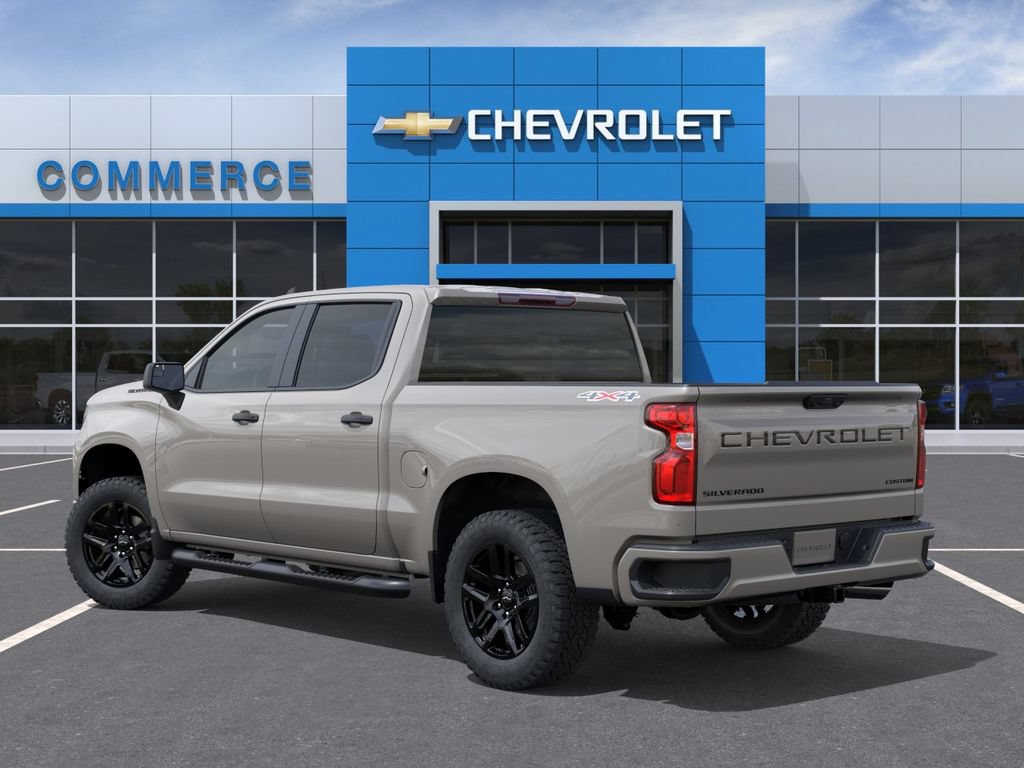 New 2026 Chevrolet Silverado 1500 Custom w/ Turbomax Blackout Package AWD/4WD image 3