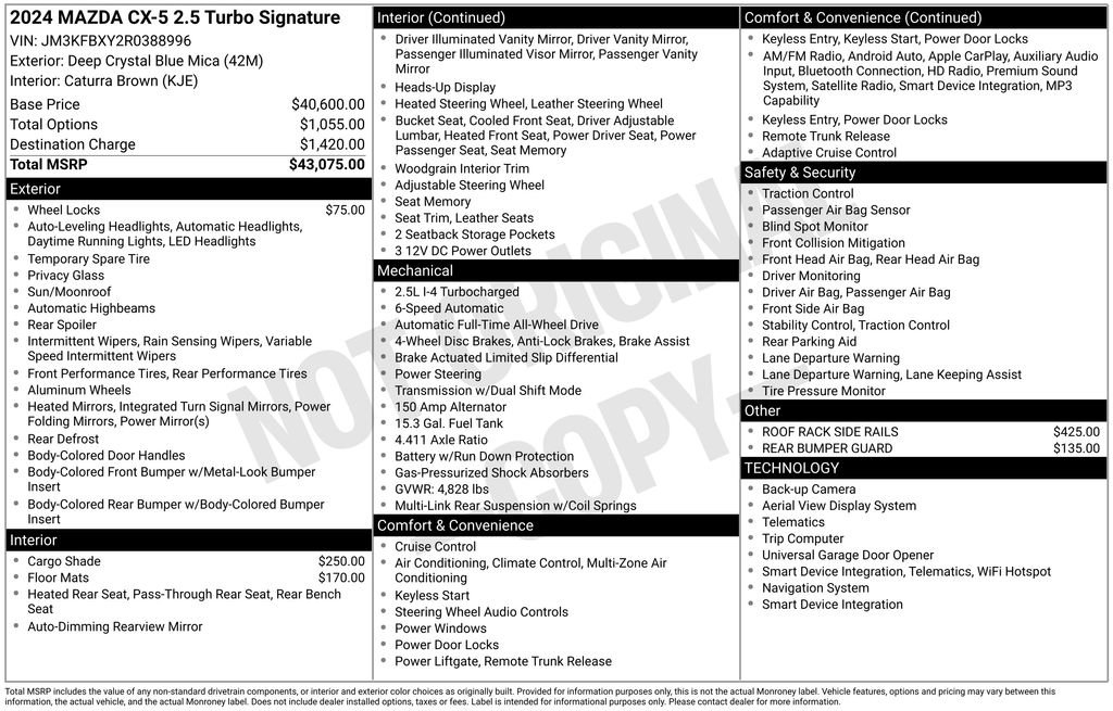 Used 2024 MAZDA CX-5 Signature image 40