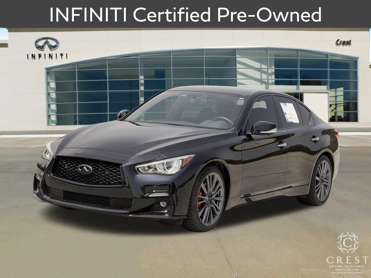 Certified 2023 INFINITI Q50 Red Sport 400 w/ Black Opal Edition RWD image 9