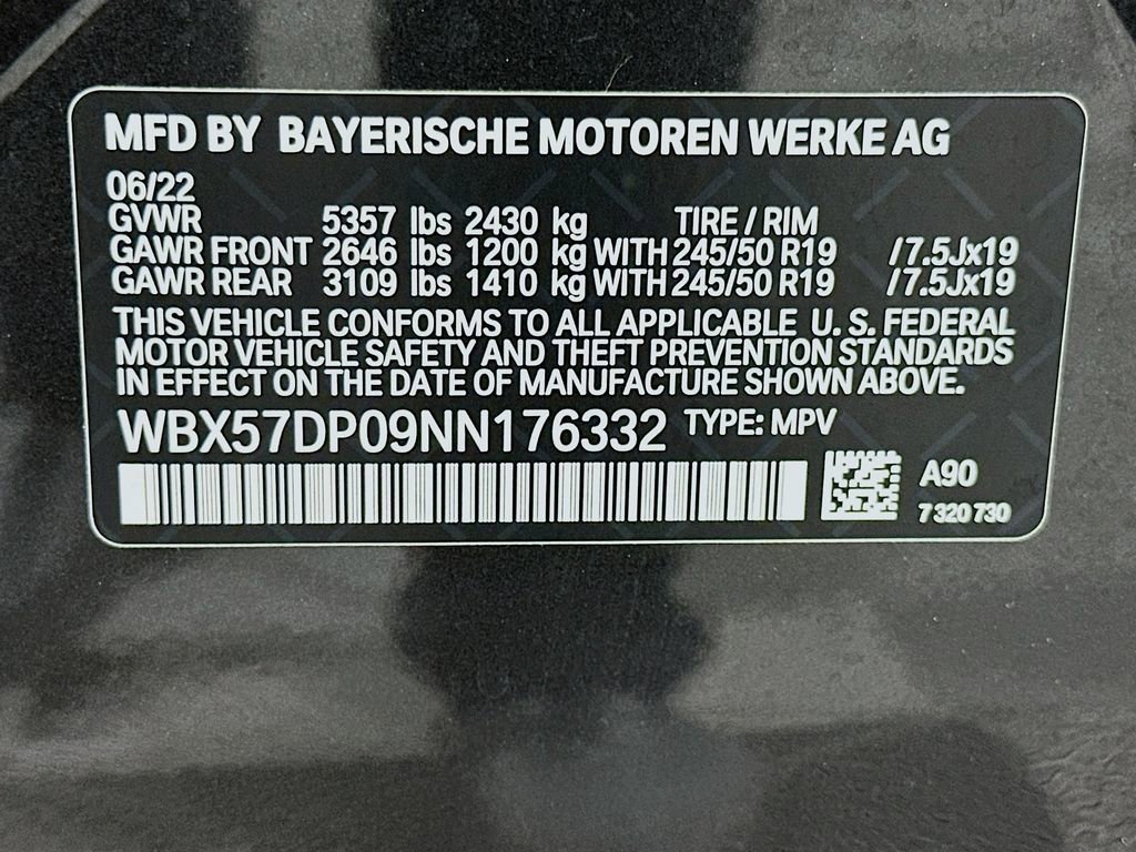 Used 2022 BMW X3 xDrive30i w/ Convenience Package w/ZPA image 33