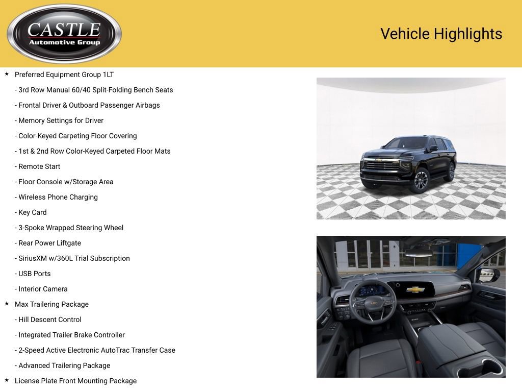 New 2026 Chevrolet Tahoe LT w/ Comfort Package image 3