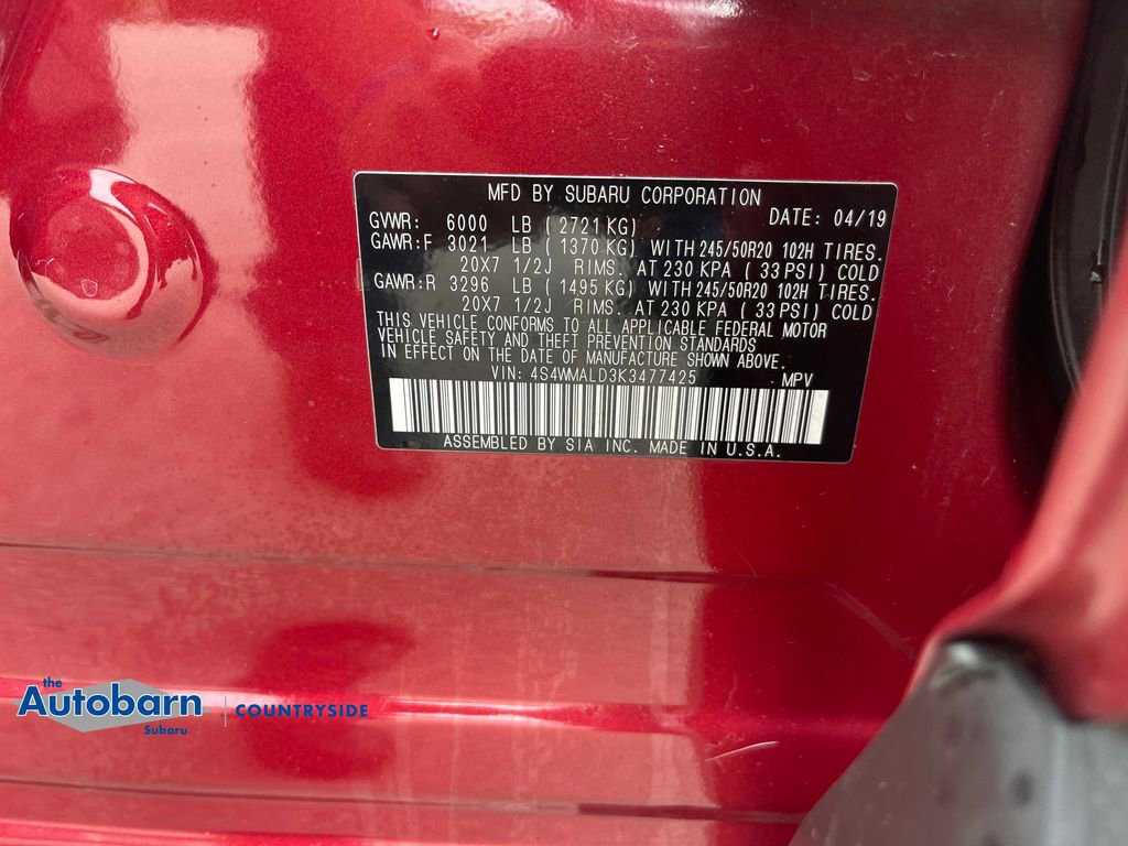 Used 2019 Subaru Ascent Limited w/ Popular Package #2A AWD/4WD image 30