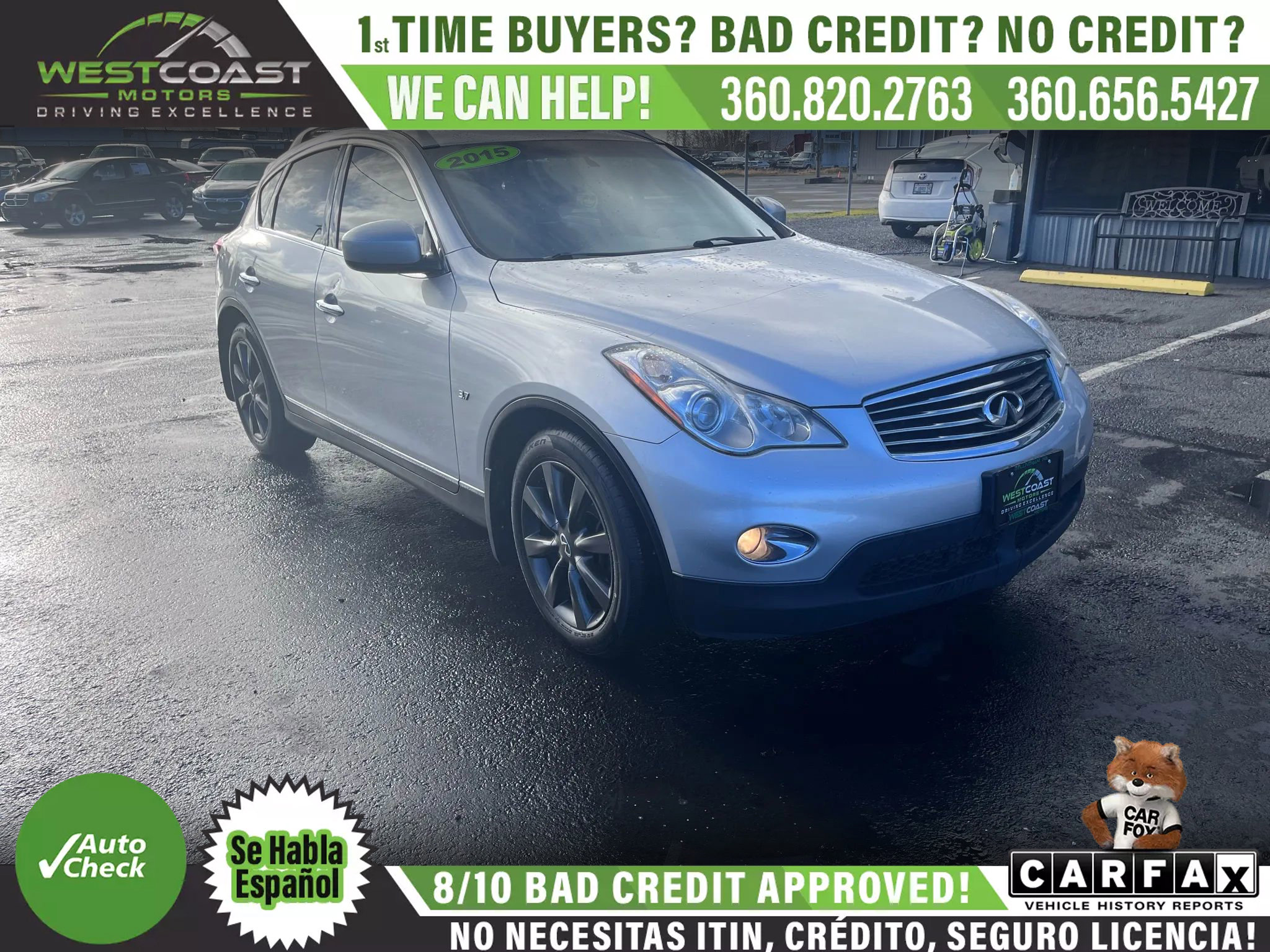 Used 2015 INFINITI QX50 AWD