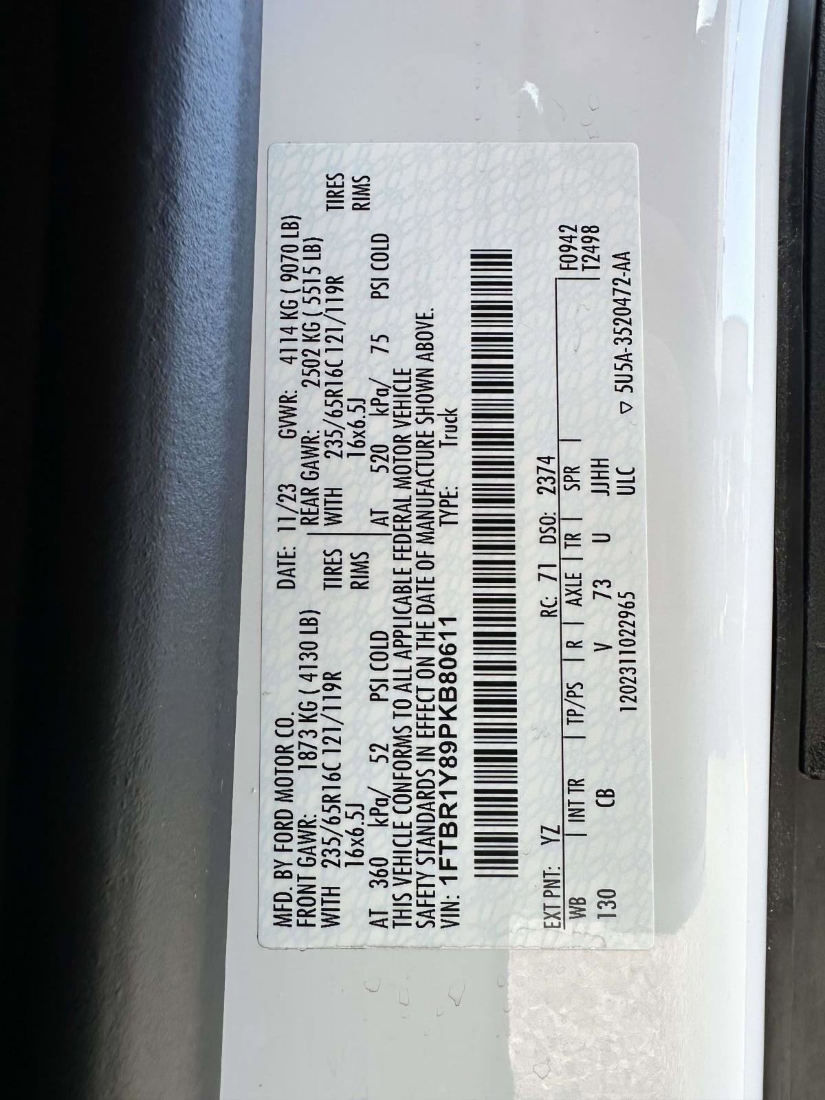 Used 2023 Ford Transit 250 Low Roof w/ Exterior Upgrade Package image 31