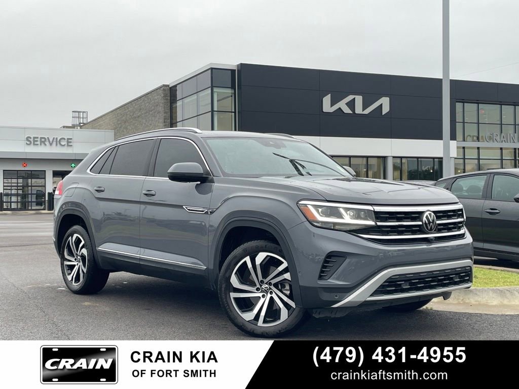 Used 2021 Volkswagen Atlas Cross Sport SEL Premium w/ Cross Sport MDO Package AWD/4WD image 1