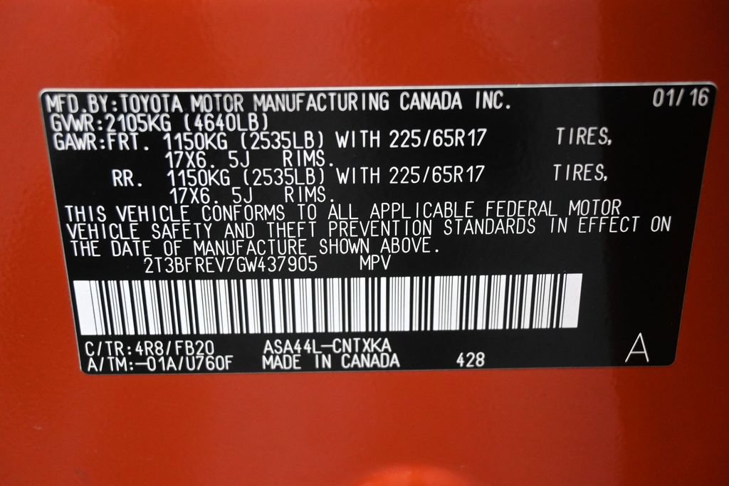 Used 2016 Toyota RAV4 LE AWD/4WD image 22