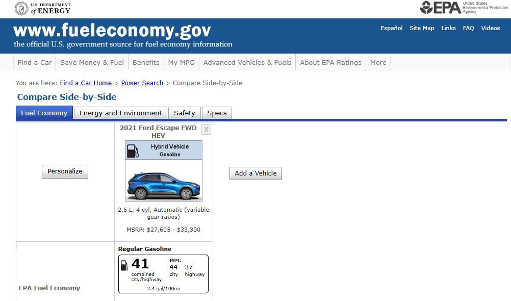 Used 2021 Ford Escape SEL AWD/4WD image 2