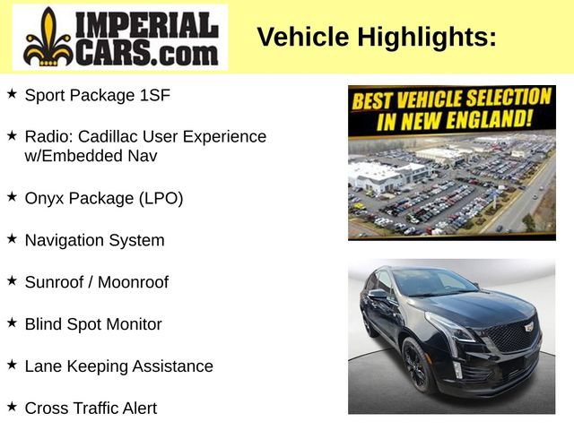 Used 2022 Cadillac XT5 Sportv w/ LPO, ONYX Package AWD/4WD image 3