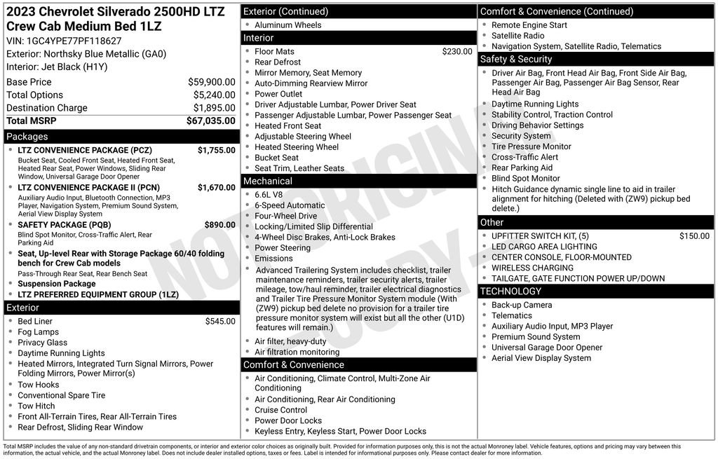 Used 2023 Chevrolet Silverado 2500 LTZ w/ LTZ Convenience Package image 4