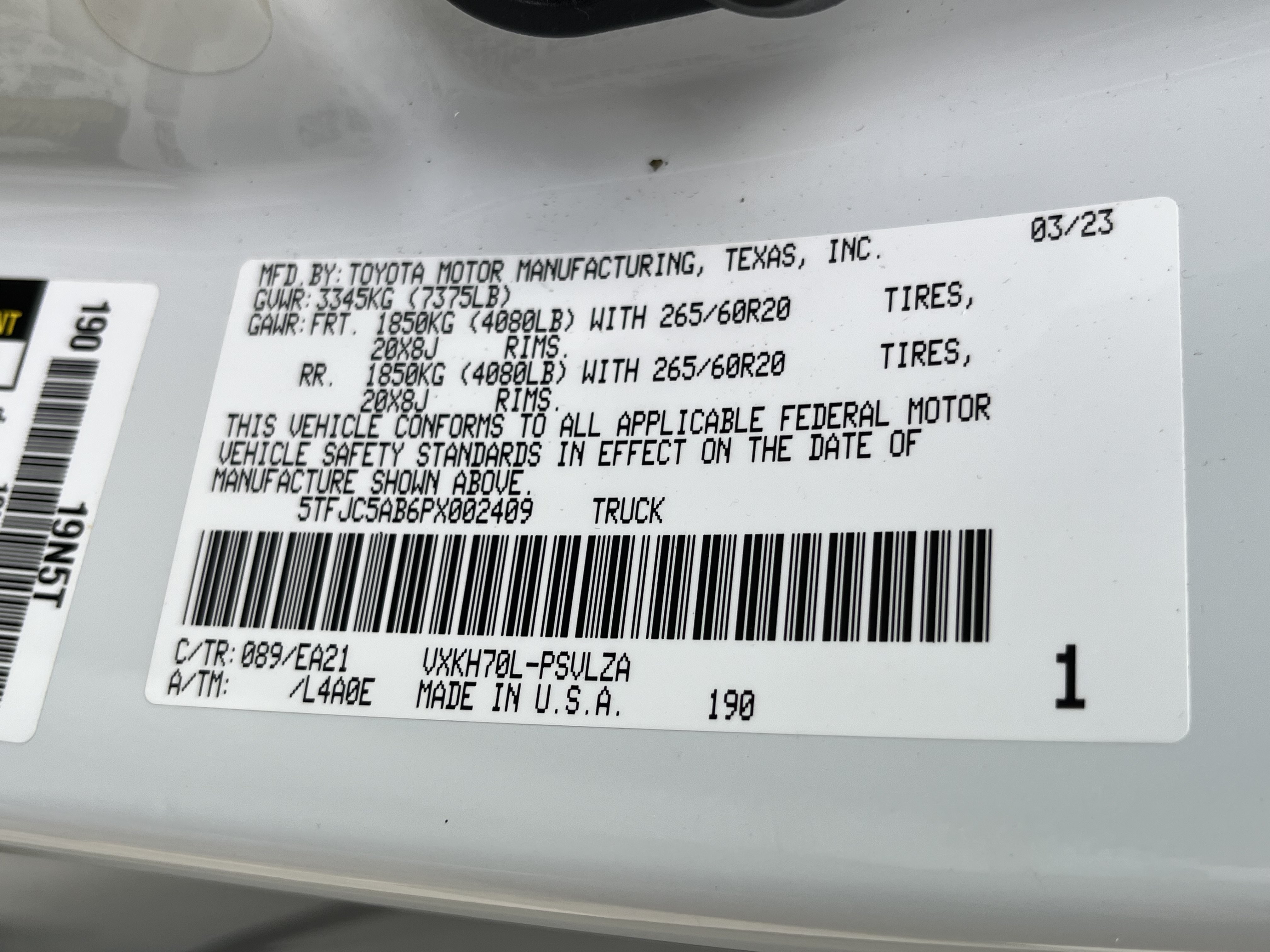 Used 2023 Toyota Tundra Limited RWD image 26