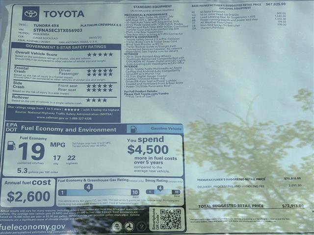 New 2026 Toyota Tundra Platinum AWD/4WD image 25