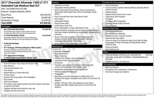 Used 2017 Chevrolet Silverado 1500 LT w/ All Star Edition image 5