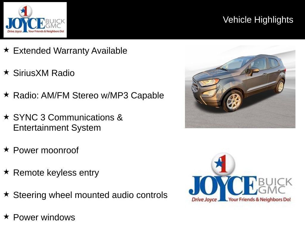 Used 2020 Ford EcoSport SE FWD image 25