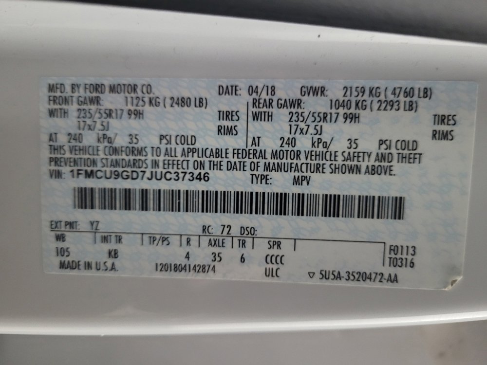 Used 2018 Ford Escape SE image 33