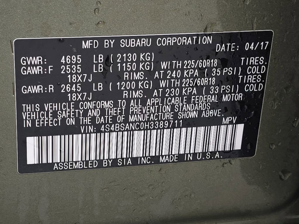 Used 2017 Subaru Outback 2.5i Limited image 36