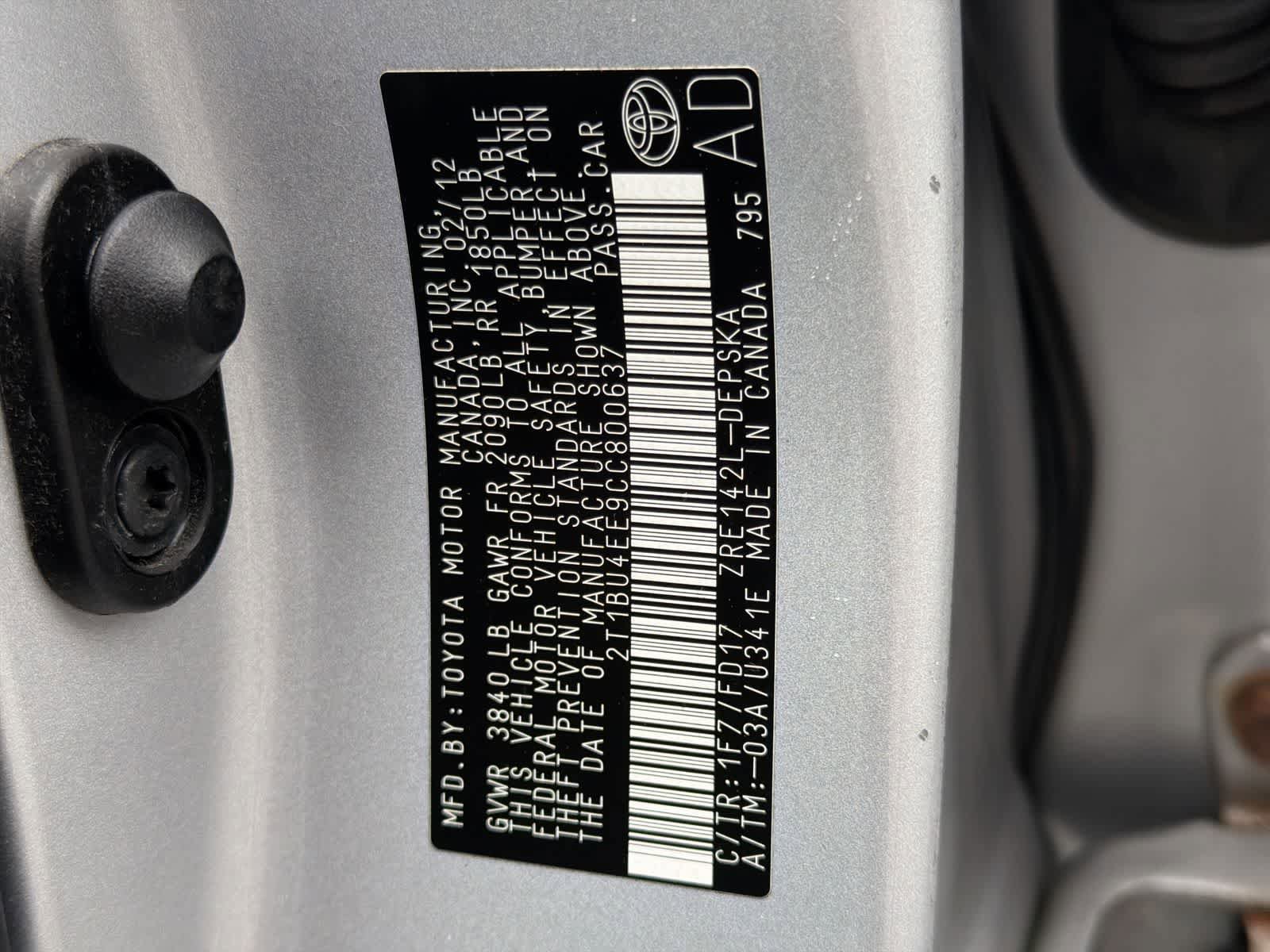 Used 2012 Toyota Corolla S FWD image 36