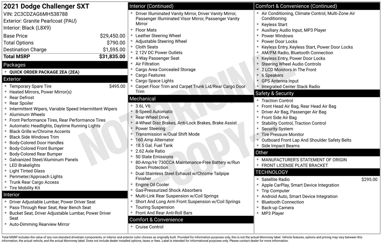 Used 2021 Dodge Challenger SXT image 35