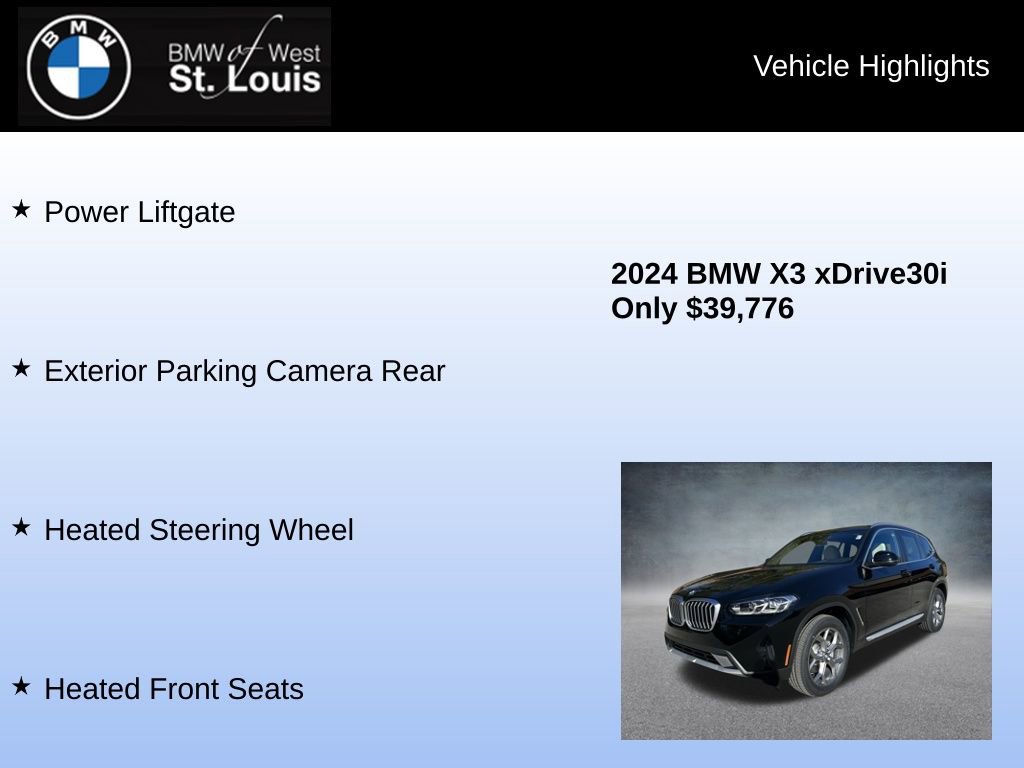 Used 2024 BMW X3 xDrive30i w/ Convenience Package image 16